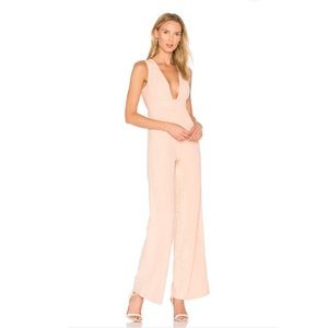 NBD Blush Embroidered Jumpsuit